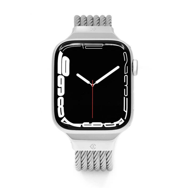 【CHARRIOL】夏利豪公司貨Apple Watch 錶帶 38/40/41mm適用 鋼索錶帶(不含手錶) 銀色