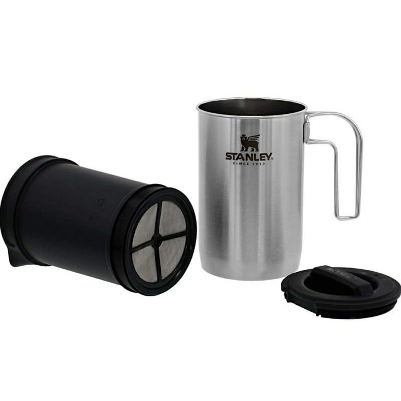 不齊美鋪－STANLEY多功能露營野炊咖啡鍋具組（茶壺）濾壓壺，辦公室、露營和旅行都可以，946ml，全新現貨。