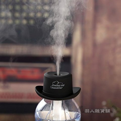 台灣現貨 牛仔帽霧化加濕器 噴霧器 造霧機 迷你霧化瓶蓋加濕器 創意USB淨化空氣加濕器 現貨多色 羽球蒸球機 霧化器