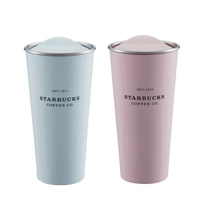 星巴克 粉紅/粉藍色 不鏽鋼Togo 杯 限量款19週年 韓國同款 正品 保溫杯 隨身杯 粉嫩配色 數量有限 超取 面交