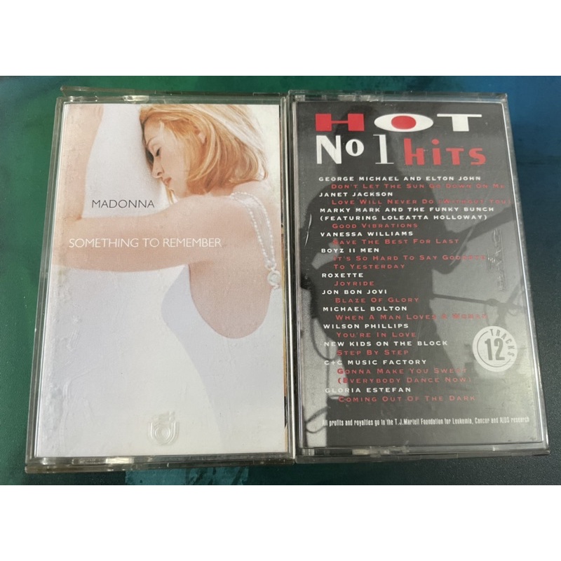 絕版錄音帶卡帶磁帶1⃣️瑪丹娜MADONNA SOMETHING TO REMEMBER2⃣️ 冠軍名曲的關懷