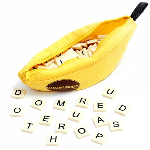 骰子人桌遊-香蕉拼字BananaGrams(創作力.應變力.組織力)單字.英文