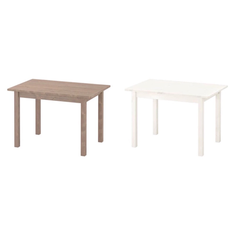 Ikea Sundvik 實木兒童桌 學習桌 灰棕色 白色 蝦皮購物
