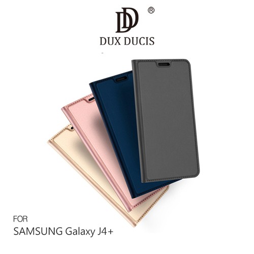 DUX DUCIS SAMSUNG Galaxy J4+ SKIN Pro 皮套 插卡 可立 側翻 保護套 手機套