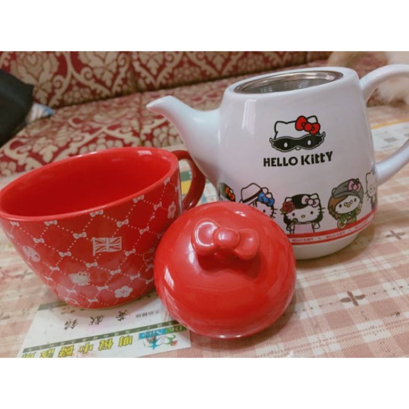 7-11*Hello kitty🐱下午茶杯壺組全新✨附盒送禮自用兩相宜