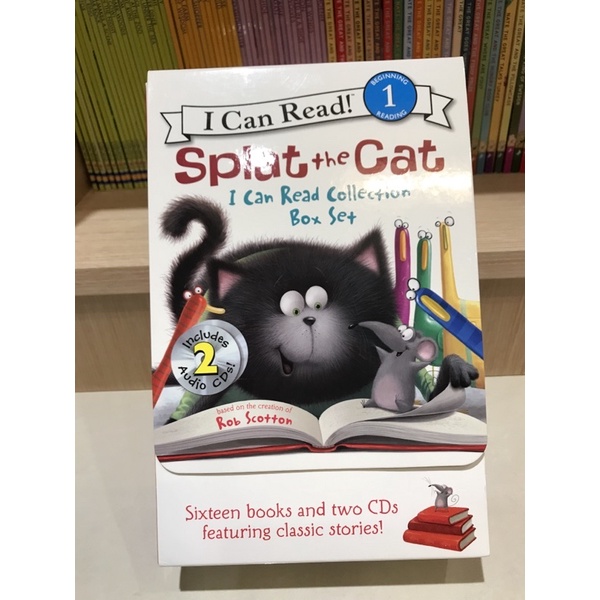 二手書。Splat the Cat !《貓咪雷弟I Can Read有聲讀本套書》 (16冊+2片CD)