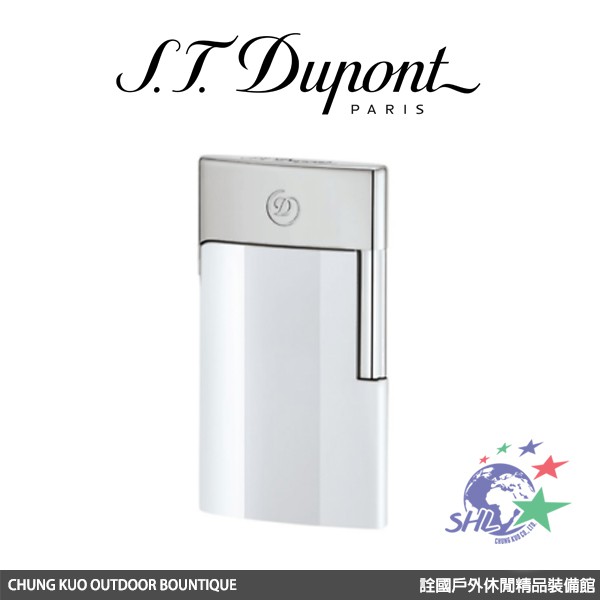 詮國 - S.T. Dupont 法國都彭頂級打火機 E-Slim 超薄USB充電式打火機 / 質感白 / 27003