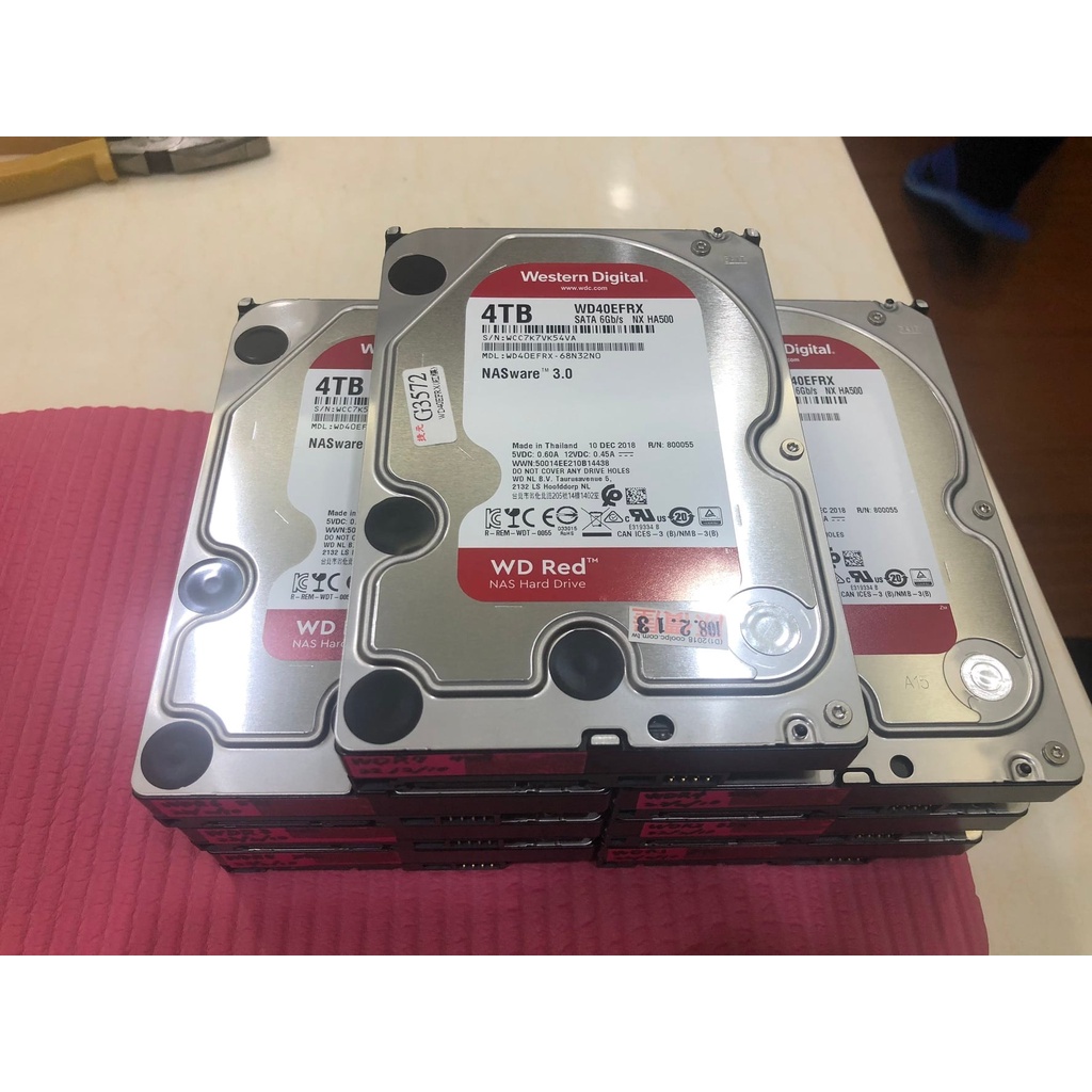 WD NAS 紅標 監控 紫標 3.5吋 4TB 硬碟