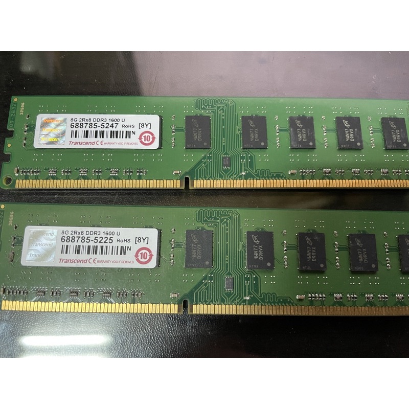 Transcend創見8Gb DDR3 1600U(桌上型記憶體）