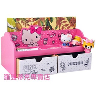 【羅曼蒂克專賣店】正版 木製 Hello Kitty 美妝收納盒 置物盒 飾品盒 桌上收納盒 KT-630011
