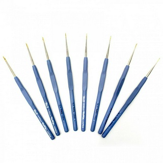 【YUBU】日本製 廣島 TULIP-ETIMO系列 水藍蕾絲鉤針 T13