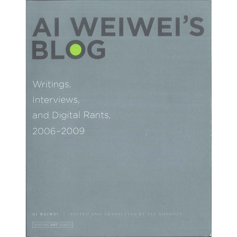 Ai Weiwei's Blog -9780262015219 絕版英文設計書 [建築人設計人的店-上博圖書]