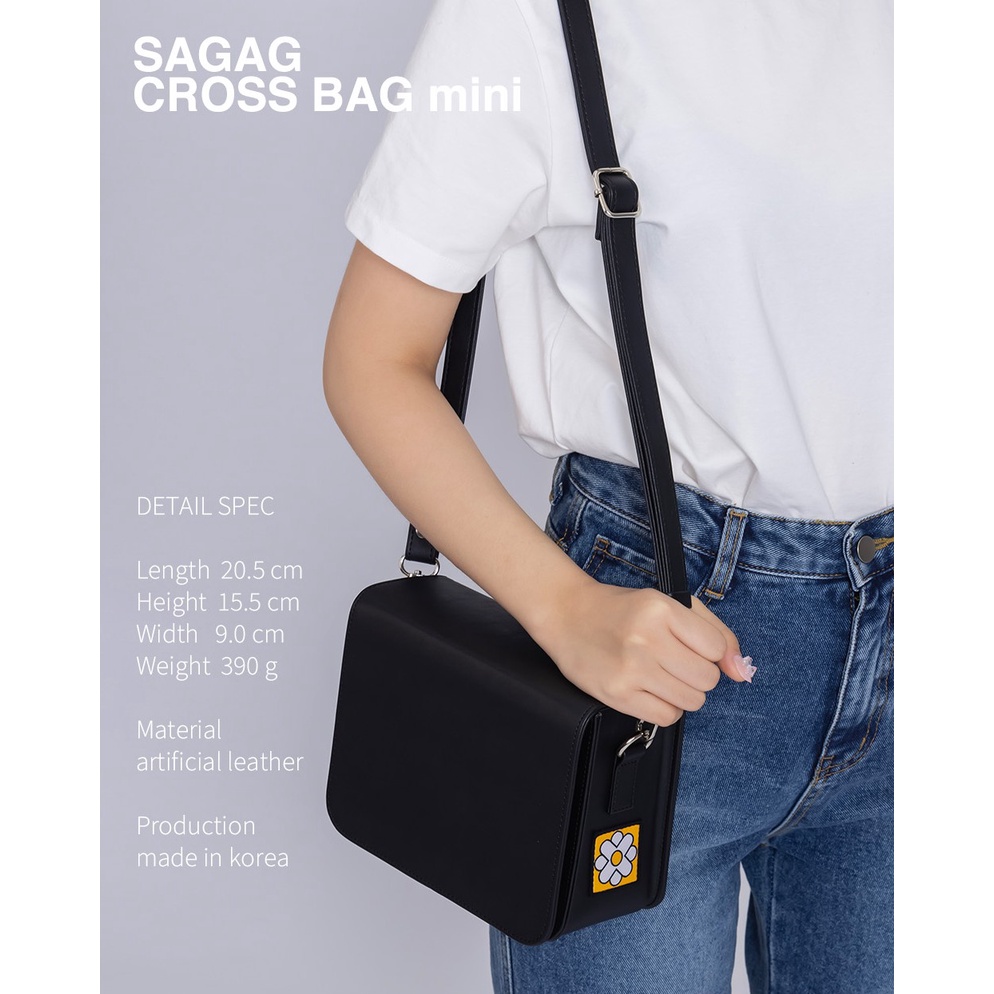 🇰🇷Choi🔸預購🔸韓國品牌UNDERCROSS仿皮小方包 斜背包 側背包SAGAG cross bag mini