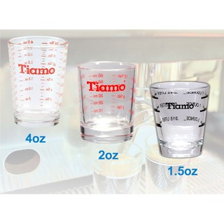 🌟現貨附發票🌟TIAMO 玻璃量杯 1.5oz 2oz 4oz 盎司杯 耐熱玻璃杯 濃縮咖啡杯 刻度量杯 濃縮杯