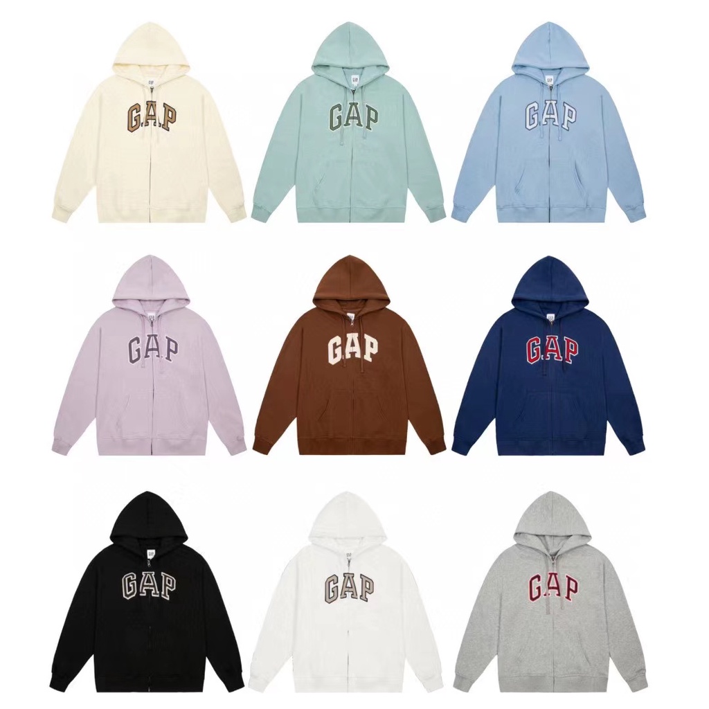 正品代購 最新款 情侶款 GAP 男版 女版 經典刺繡Logo 連帽 連帽(內刷毛)外套 帽T 青年款 情侣款