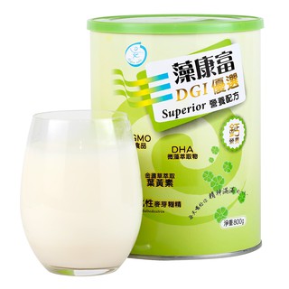 藻康富 DGI優選 - 升級強化配方 營養補充飲 800g/罐 奶素可食