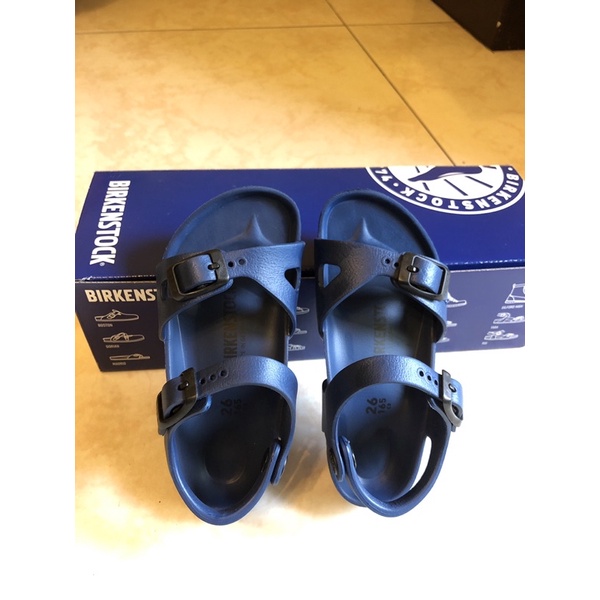 BIRKENSTOCK  Rio EVA兒童涼鞋26號 深藍色 德國🇩🇪製造