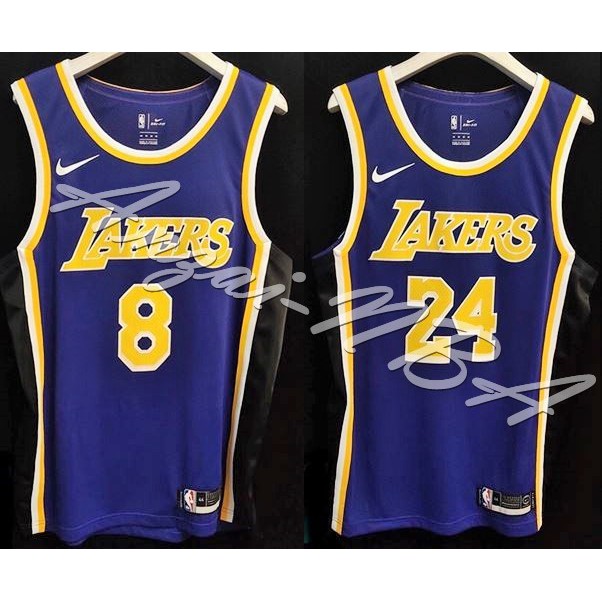 Anzai-NBA球衣 19年賽季LAKERS 洛杉磯湖人隊 KOBE BRYANT 8&amp;24號 復古紫色球衣AU球員版