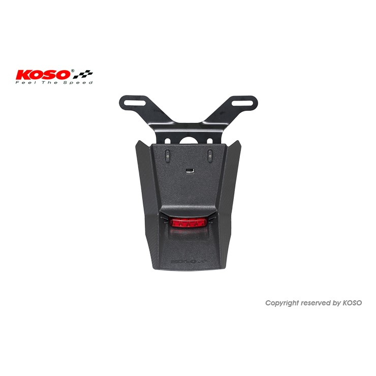 【公道的店】 KOSO 通用型 短版牌照架 附第三剎車燈煞車燈 FORCE smax  JR VJR 野狼 KTR