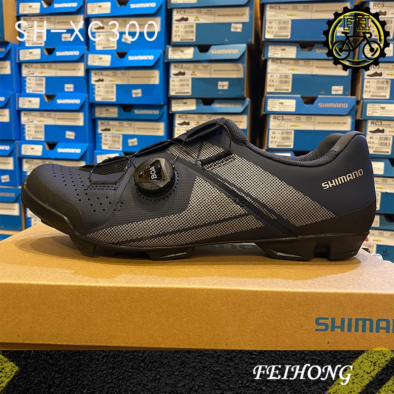 【小萬】全新 SHIMANO XC3 卡鞋 公司貨 寬版 海軍藍 SH-XC300 登山車卡鞋 飛輪卡鞋 BOA旋鈕