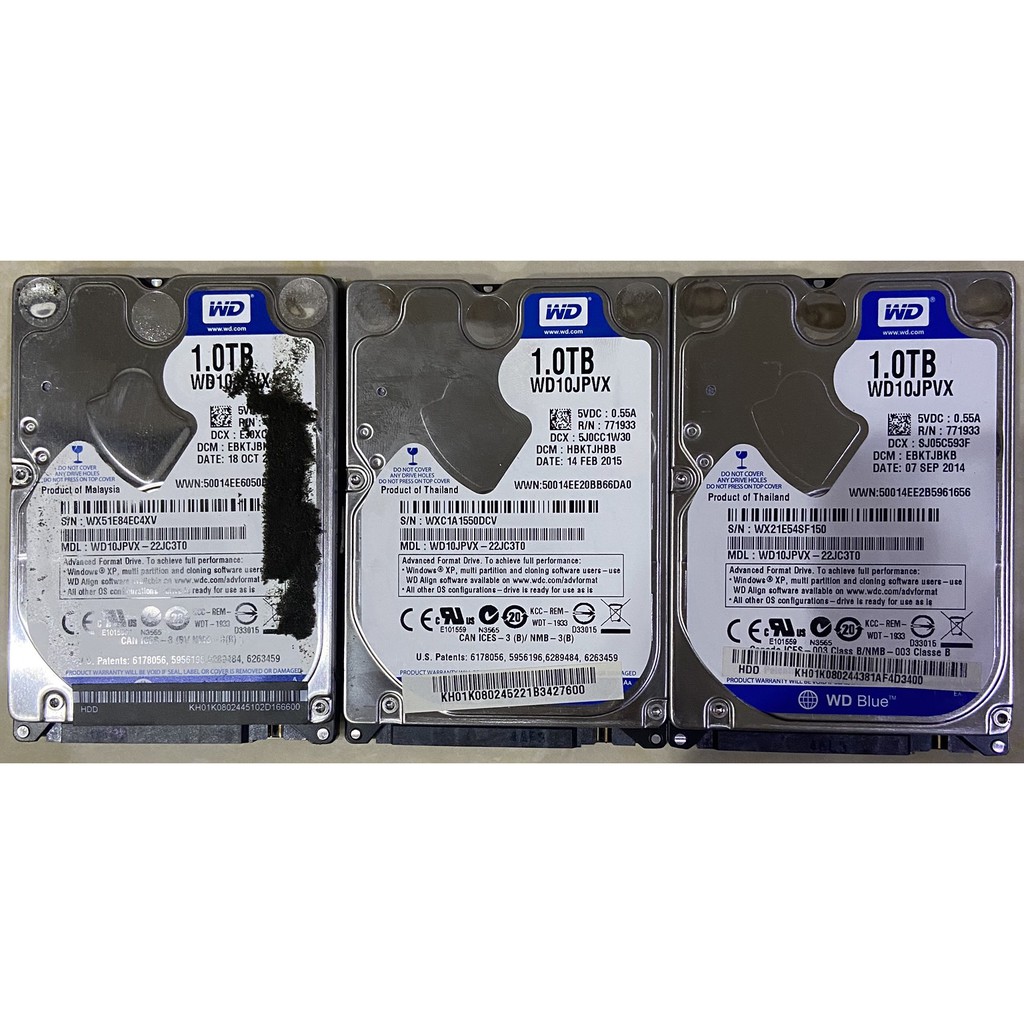 二手良品 2.5吋 hdd 傳統式 sata 硬碟 500g 640g 750g 1tb 筆電用 sata介面