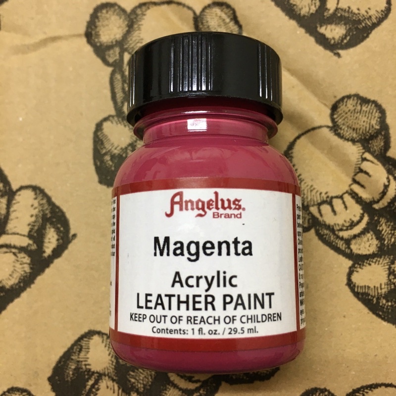 Angelus [ Magenta 桃紅 ] 1oz. 原裝 顏料 29.5ml 改色 補色 皮革 補漆 塗料 情人節