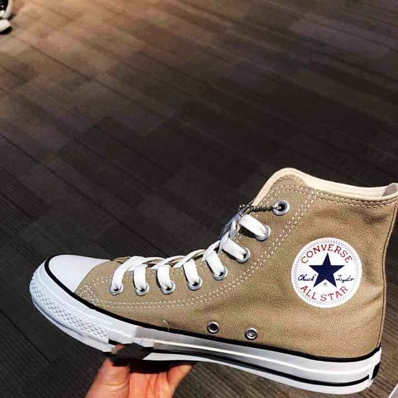 Converse 奶茶色 日本限定 高筒24cm現貨