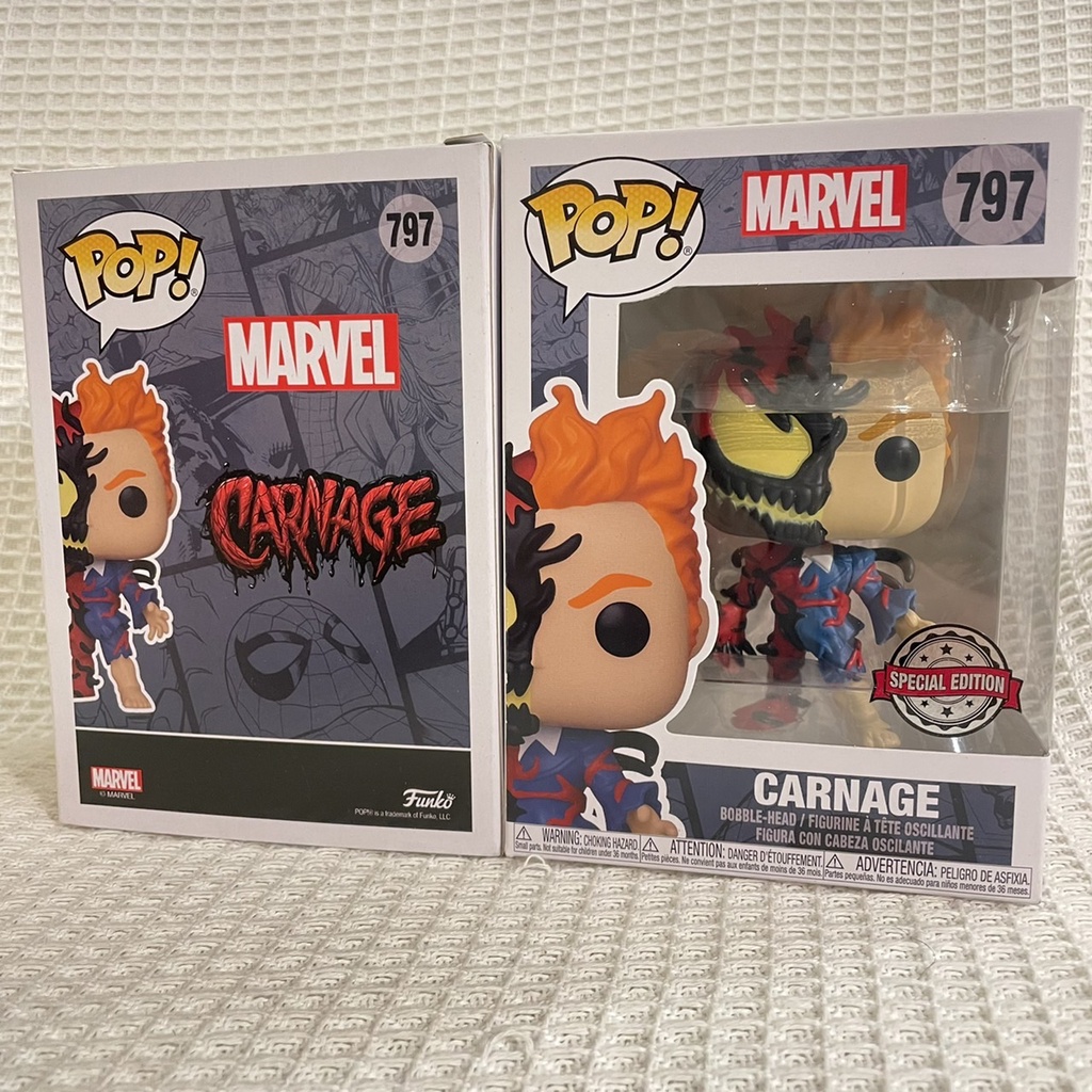 《$uper Toys》全新 現貨 FUNKO POP 猛毒2 屠殺 漫威 Carnage 血蜘蛛公仔 盒玩 猛毒 毒液