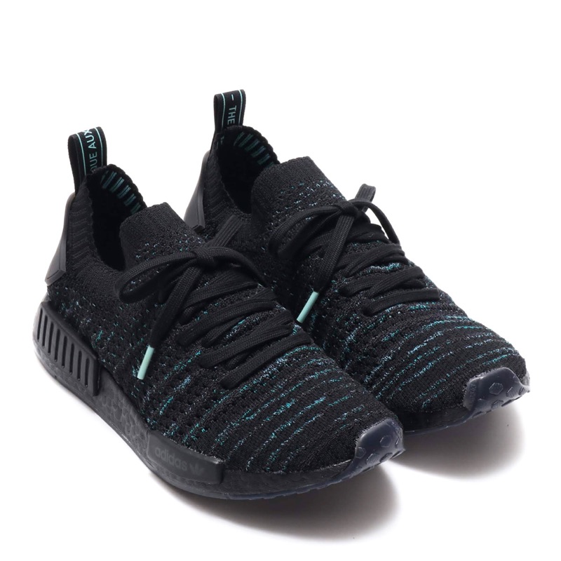 正品Adidas NMD R1 boost PARLEY 黑色 海洋 黑白 海洋聯名款 正品公司貨 AQ0943