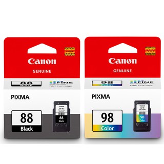 【蝦皮直營】Canon PG-88+CL-98 原廠墨水匣組合(1黑1彩) 廠商直送