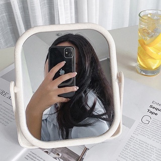 Mirror 學生宿舍鏡子化妝鏡簡約臺式鏡家用桌面可立風宿舍學生梳妝鏡新品 現貨 22.7.16