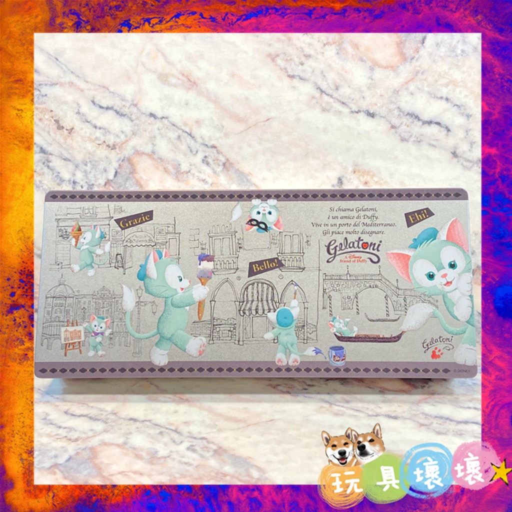 【玩具壞壞】『現貨-二手品』東京迪士尼樂園 磨砂鐵盒 達菲 雪莉玫 史黛拉 畫家貓 收納盒 鐵盒 糖果罐 餅乾盒
