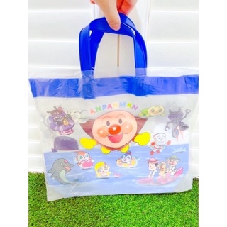 現貨 全新 日本購回 麵包超人 兒童防水海灘包 海灘袋 手提包 戲水包 玩具袋 購物袋 收納袋 補習袋 便當袋 正品