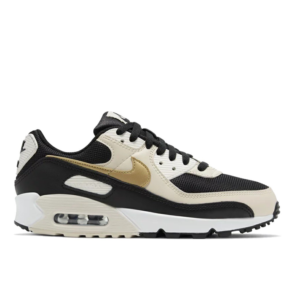 NIKE 女 W AIR MAX 90 BLACK GOLD 奶茶 卡其黑金【A-KAY0】【DB9578-001】