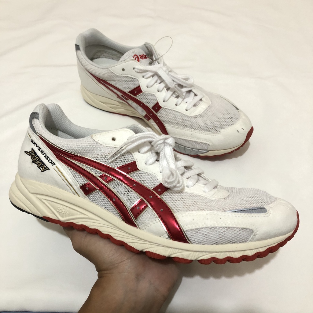 Asics Skysensor 日本製 慢跑鞋 翔走 白紅 TJR071 非 虎走