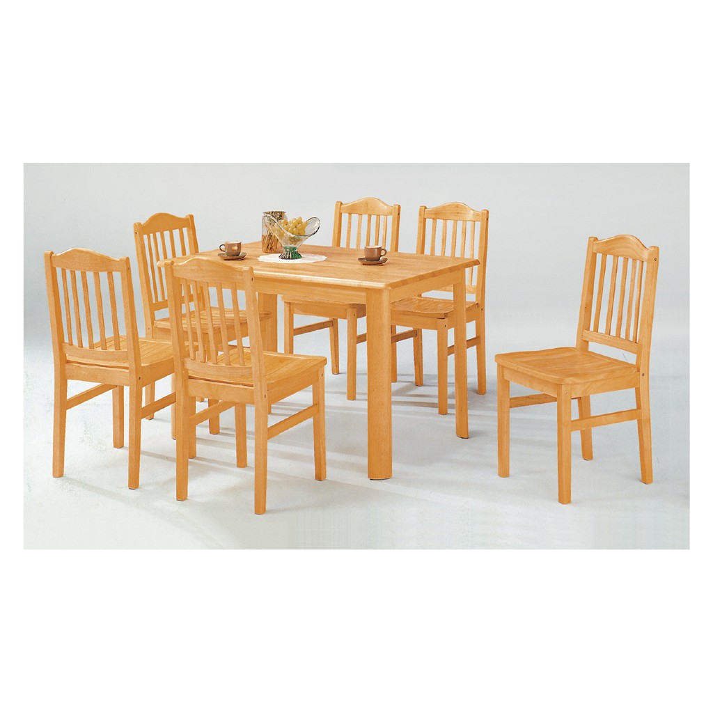 【E-xin】滿額免運 775-3 扇形腳西餐桌 實木紳士椅 餐椅 方桌 餐廳椅 餐桌 實木椅餐椅 木椅 造型椅 方型桌
