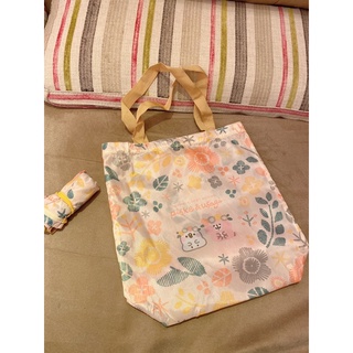 日本🇯🇵 限定 卡娜赫拉 小動物 花樣 輕薄 摺疊 收納 購物袋 環保袋