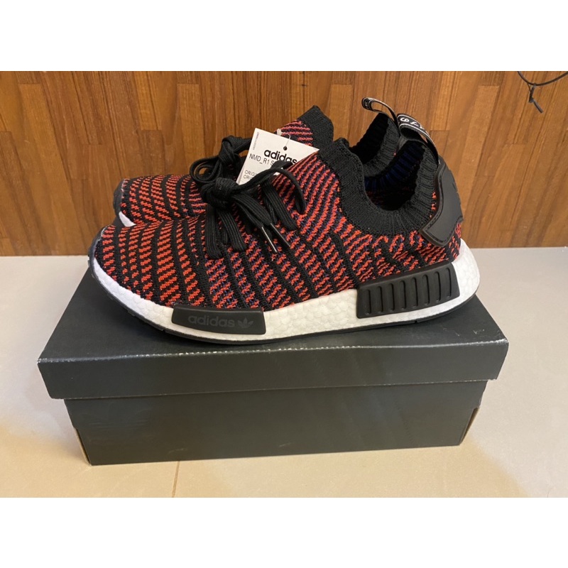 【S.M.P】Adidas NMD R1 STLT PRIMEKNIT  黑紅 螺旋紋 針織 全新公司貨 CQ2385