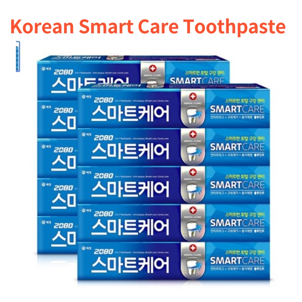 韓國 2080 牙膏智能護理 2080 牙膏 韓國牙膏 190gx10ea