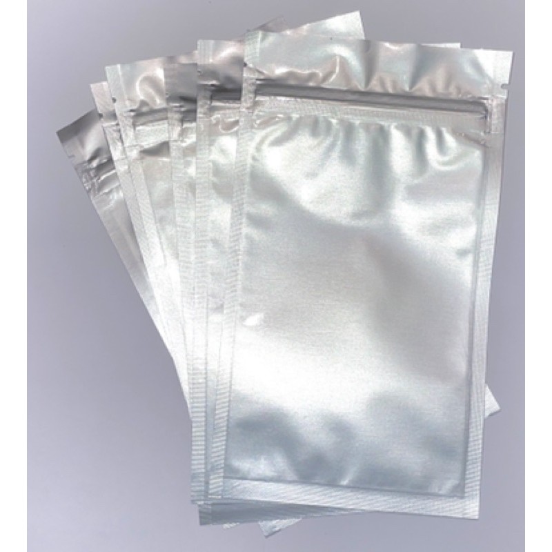 台灣現貨 100個裝 鋁箔夾鏈袋 分裝袋 夾鏈袋 鋁箔袋 自封分裝袋 不透光包裝袋 10*17.5cm
