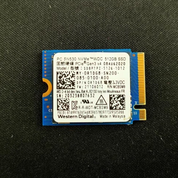 【WD】【MICRON】SSD 512GB(拆機良品)