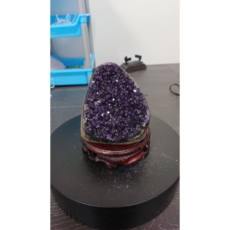 頂紫 ESP 紫晶鎮 690g 烏拉圭 7A 天然水晶 紫水晶 招財 擺件 擺飾 風水 晶鎮 晶片 晶簇 #綠91
