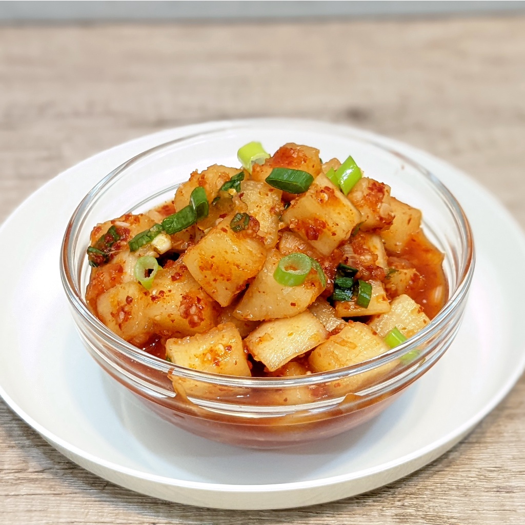 [手工現做 首爾歐巴] 生命力韓式泡菜 韓式醃蘿蔔 韓國小菜 半斤小包裝 共2台斤