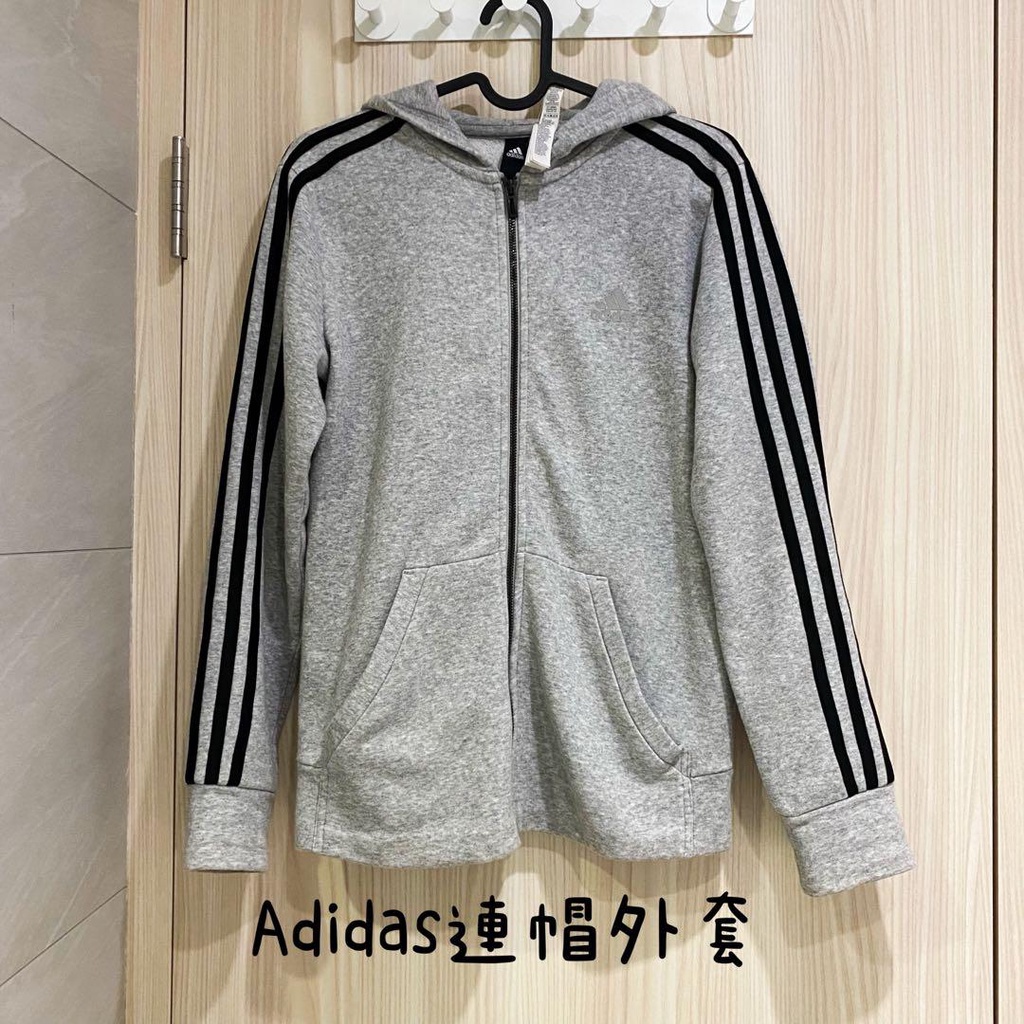 Adidas鋪棉連帽外套 XS號女生外套運動外套鋪棉外套純棉連帽三葉草愛迪達外套