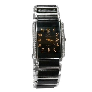 TIME WHEEL 經典數字時尚晶鑽陶瓷腕錶