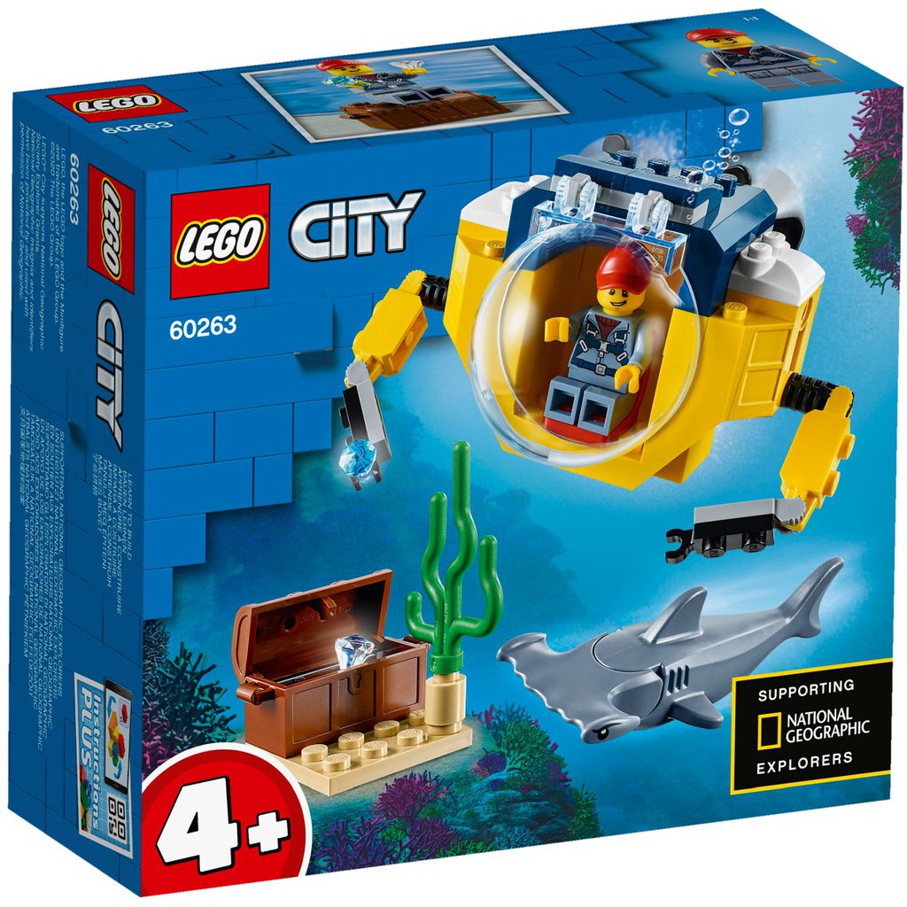 現貨 樂高 LEGO  City  城市系列 60263  海洋迷你潛水艇 全新未拆 公司貨
