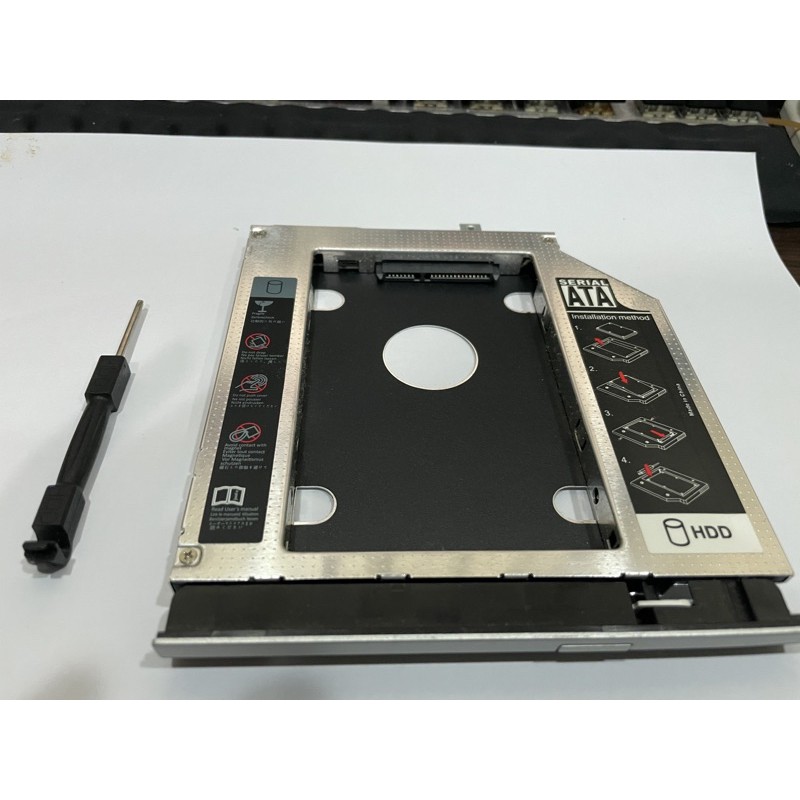 筆電光碟機 轉 SATA 硬碟 SSD  9.5mm 轉接架 升級雙硬碟