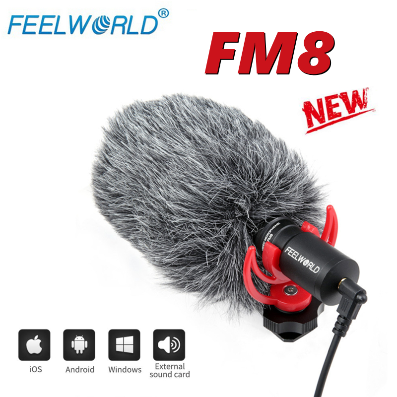 富威德FEELWORLD FM8麥克風 單反微單相機便攜收音麥專業外接話筒收音設備