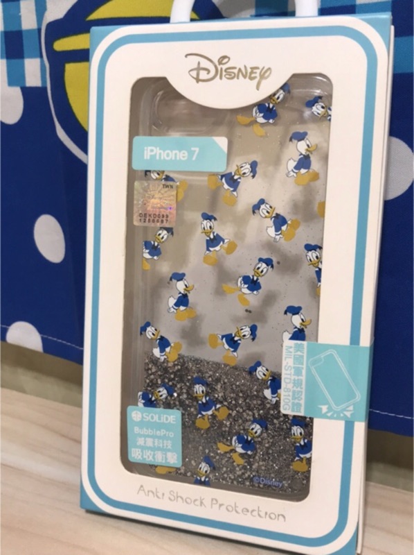 Disney迪士尼 SOLiDE iPhone 8  /7 (4.7吋)防摔殼 唐老鴨流沙殼