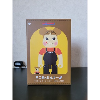 全新未拆 正品 庫柏力克 Be@rbrick 日本限定 咖啡不二家 PEKO 奶妹 500% 400%+100%